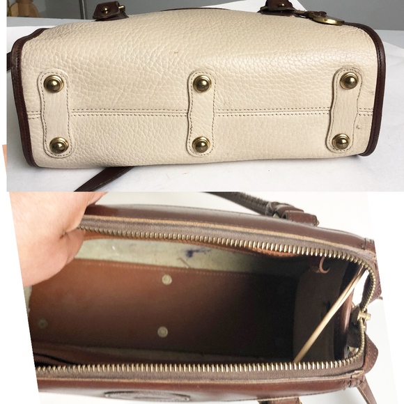 Vintage Dooney & Bourke Bag Small Classic Satchel Top Handle Crossbody AWL - Picture 5 of 7